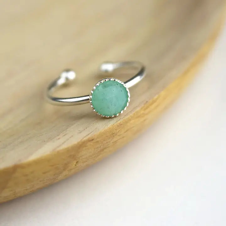 ANELLO IN ARGENTO CON PIETRA NATURALE