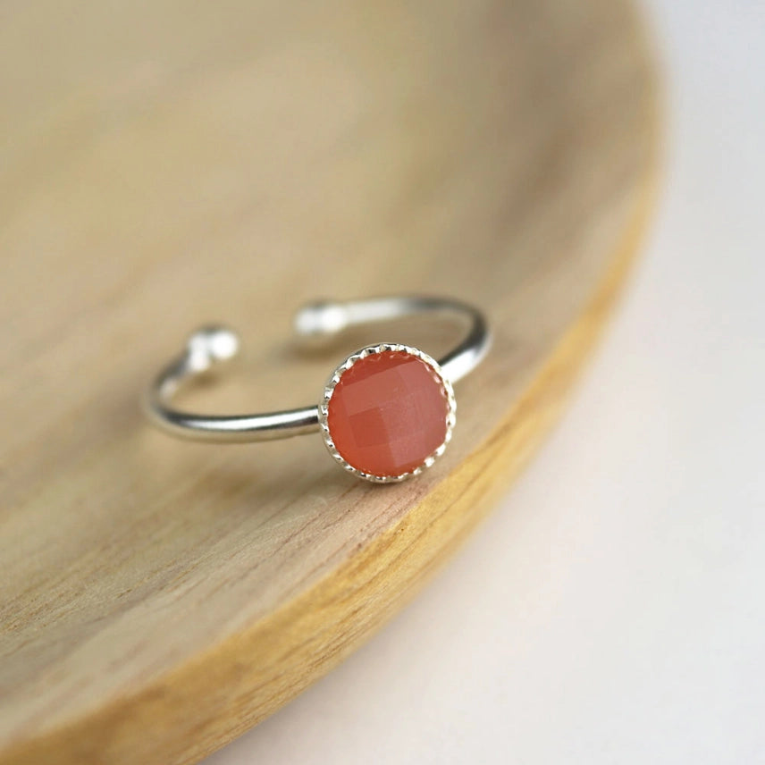 ANELLO IN ARGENTO CON PIETRA NATURALE