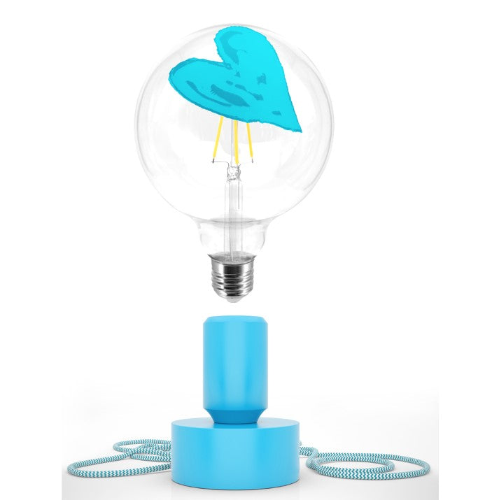 LAMPADA TATTOO CUORE AZZURRO