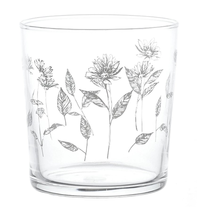 BICCHIERI ACQUA DECORATI A MANO