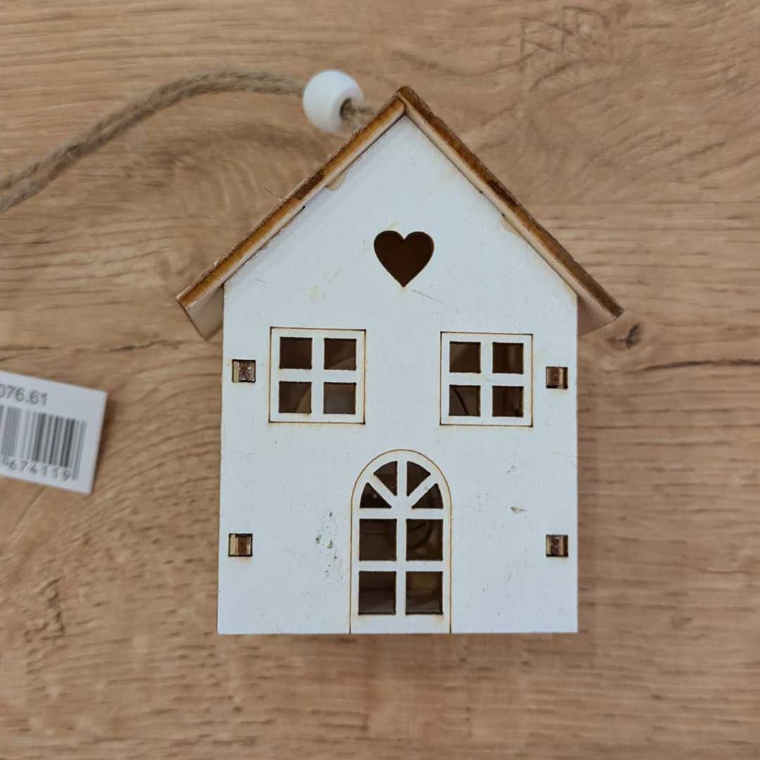 CASETTA IN LEGNO CON LED