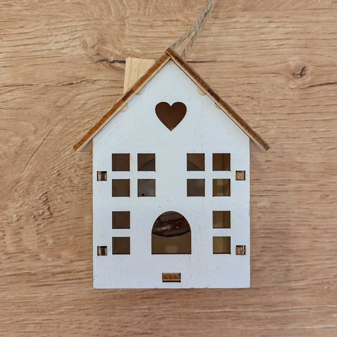 CASETTA IN LEGNO CON LED