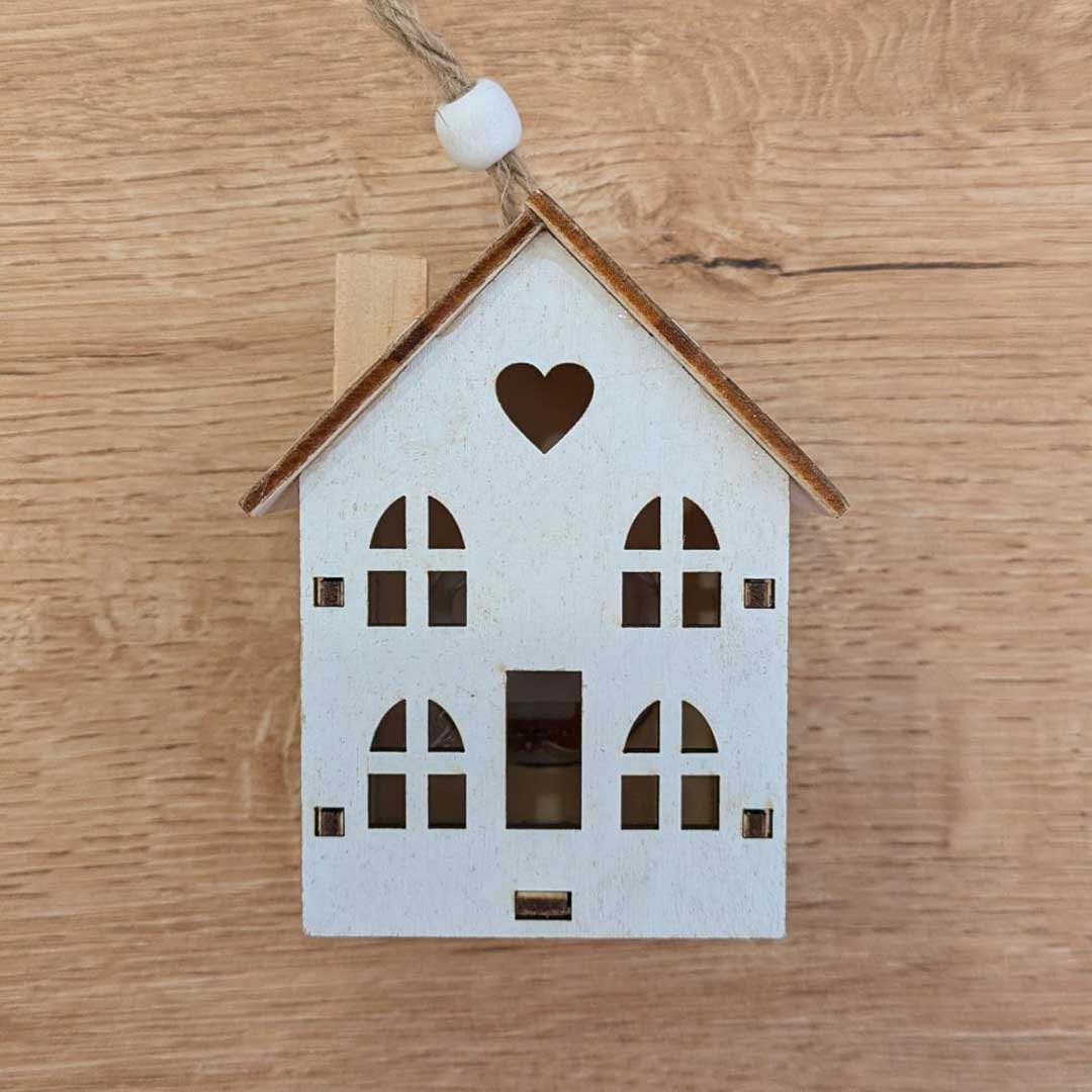 CASETTA IN LEGNO CON LED