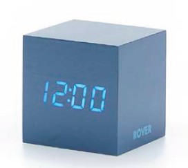 SVEGLIA CUBOTTO IN LEGNO COLORATA