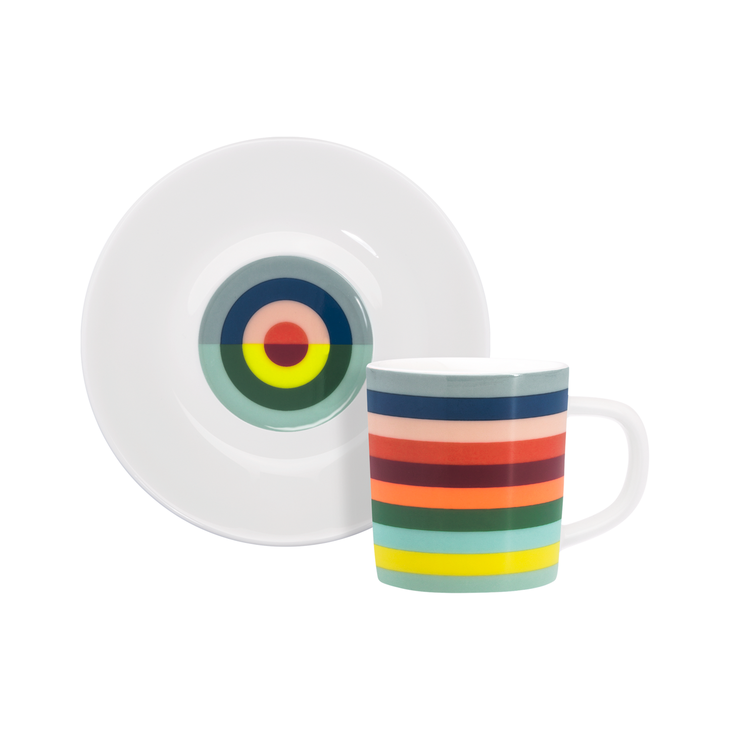 TAZZA COLORATA IN PORCELLANA