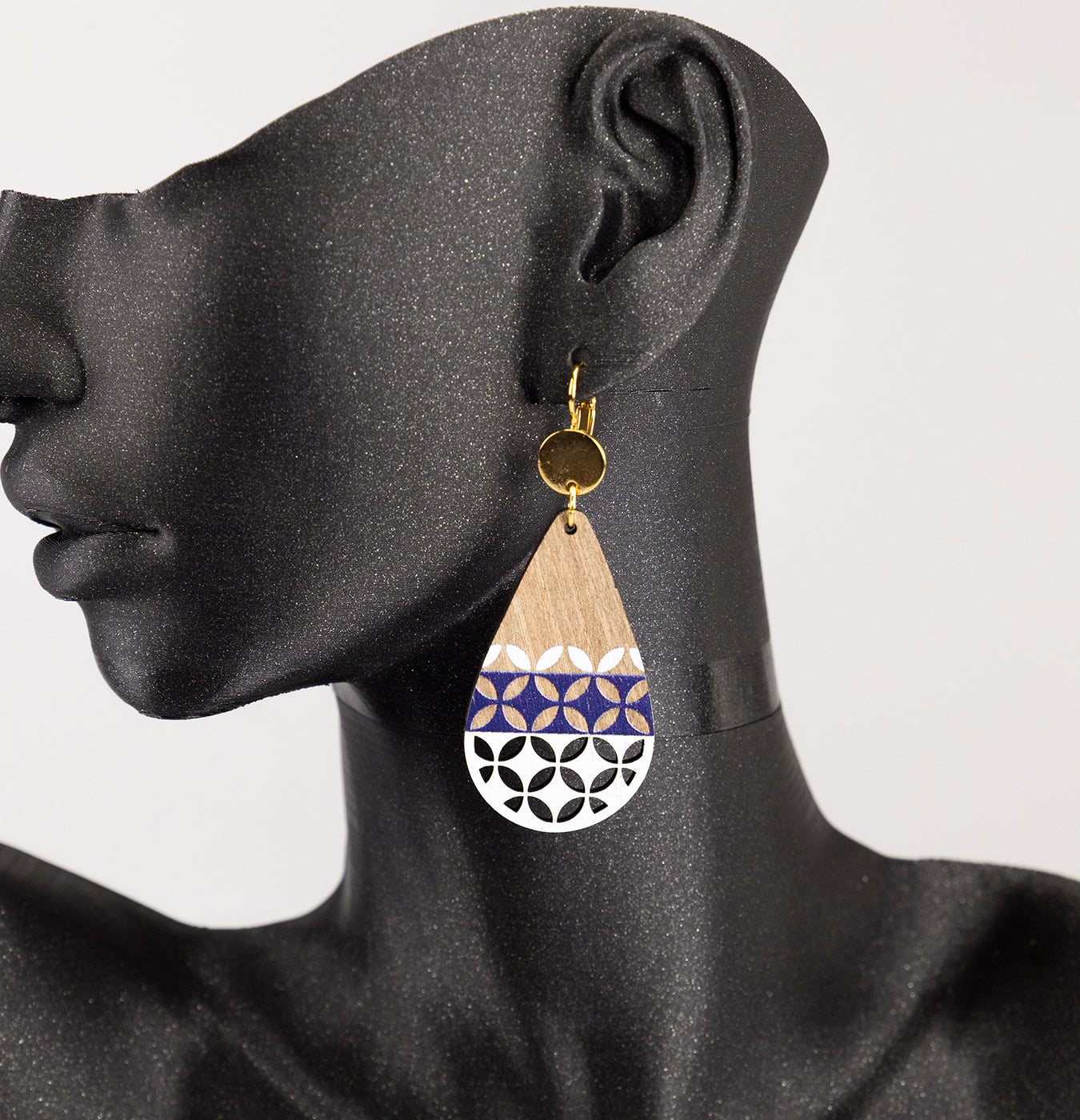 ORECCHINI CLIP IN LEGNO