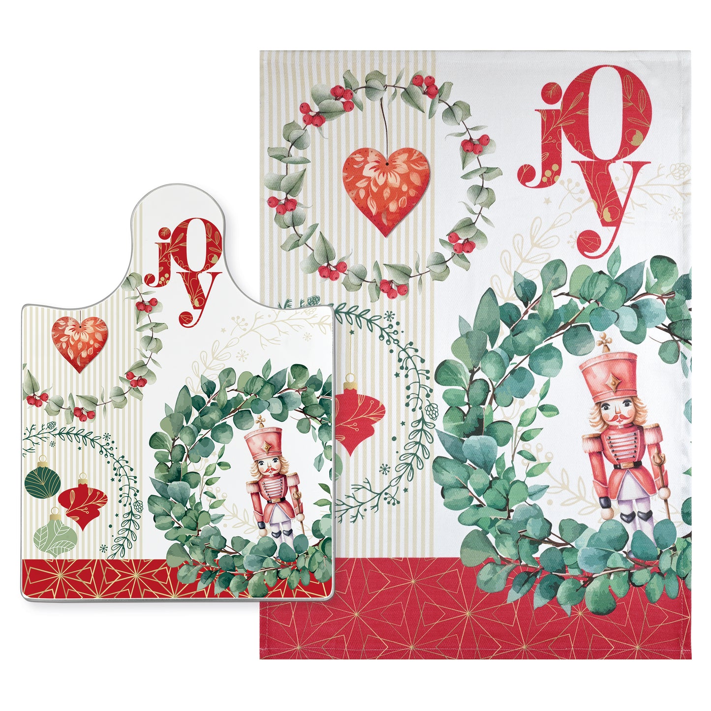SET TAGLIERE E STROFINACCIO NATALIZIO