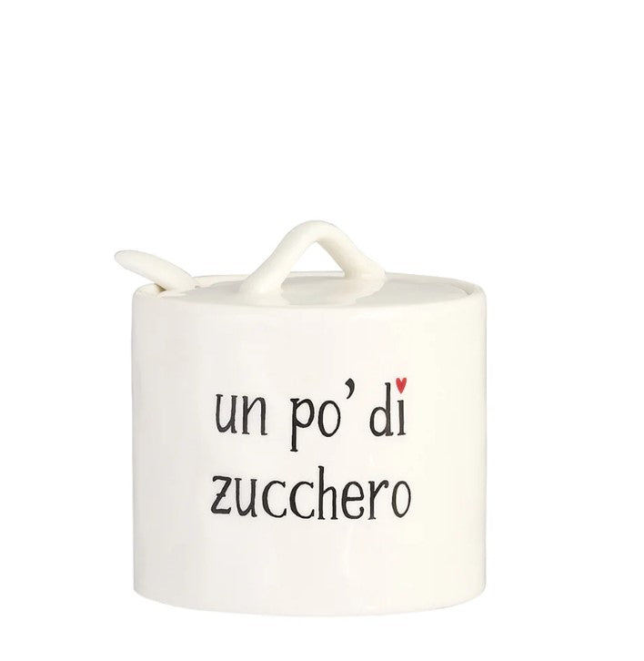SIMPLE DAY - ZUCCHERIERA IN CERAMICA CON DECORO