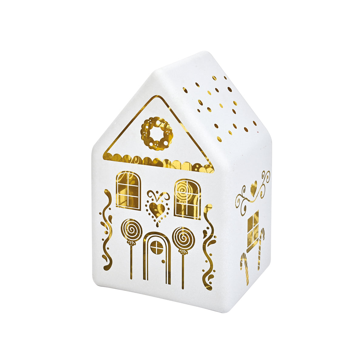 CASA IN VETRO CON LED - DIVERSI COLORI