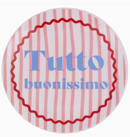 SET 4 PIATTI DA DESSERT CON SCRITTA