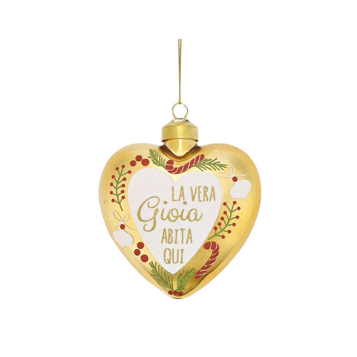ADDOBBO IN VETRO CUORE