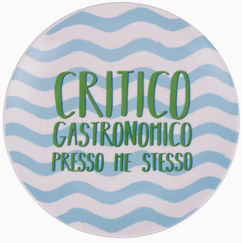 SET 4 PIATTI DA DESSERT CON SCRITTA