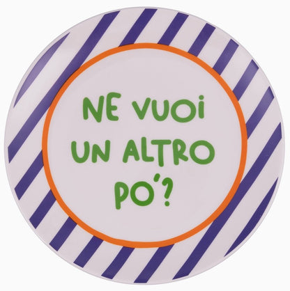 SET 4 PIATTI DA DESSERT CON SCRITTA