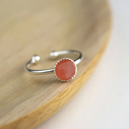 ANELLO IN ARGENTO CON PIETRA NATURALE