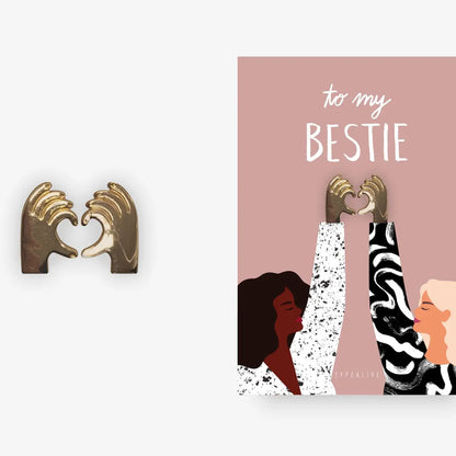 CARTOLINA DI AUGURI CON SPILLA