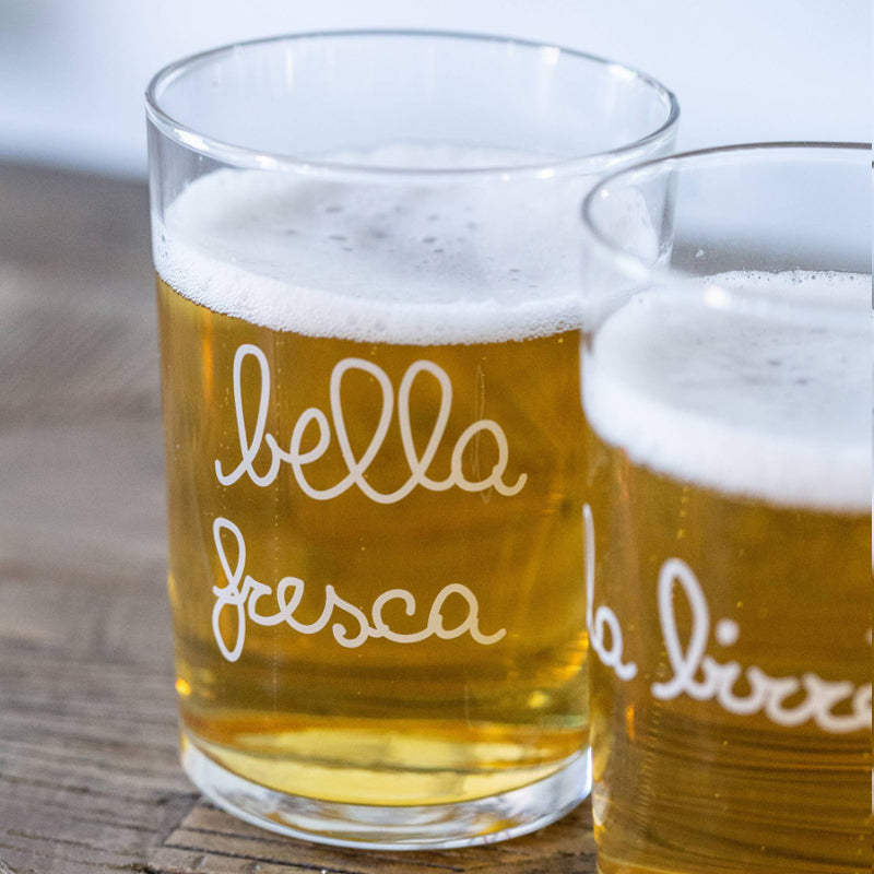 SET DA 6 BICCHIERI DA BIRRA DECORATI A MANO