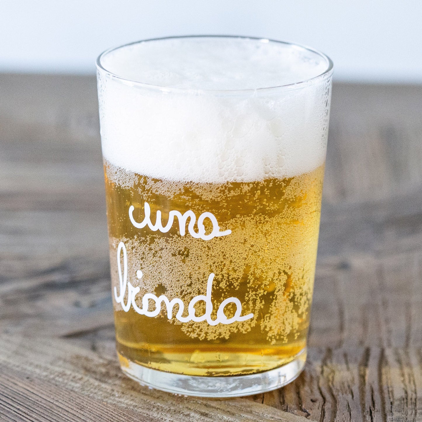 BICCHIERI DA BIRRA "UNA BIONDA"