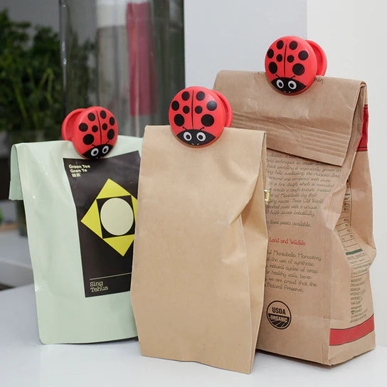 CLIP PER SACCHETTI COCCINELLA