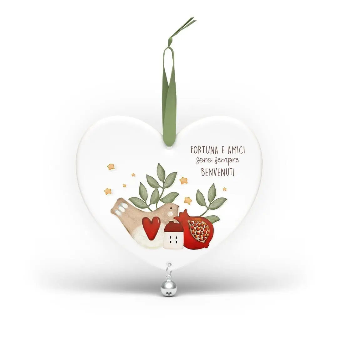 CUORE DECORATIVO IN LEGNO LACCATO