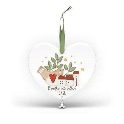 CUORE DECORATIVO IN LEGNO LACCATO