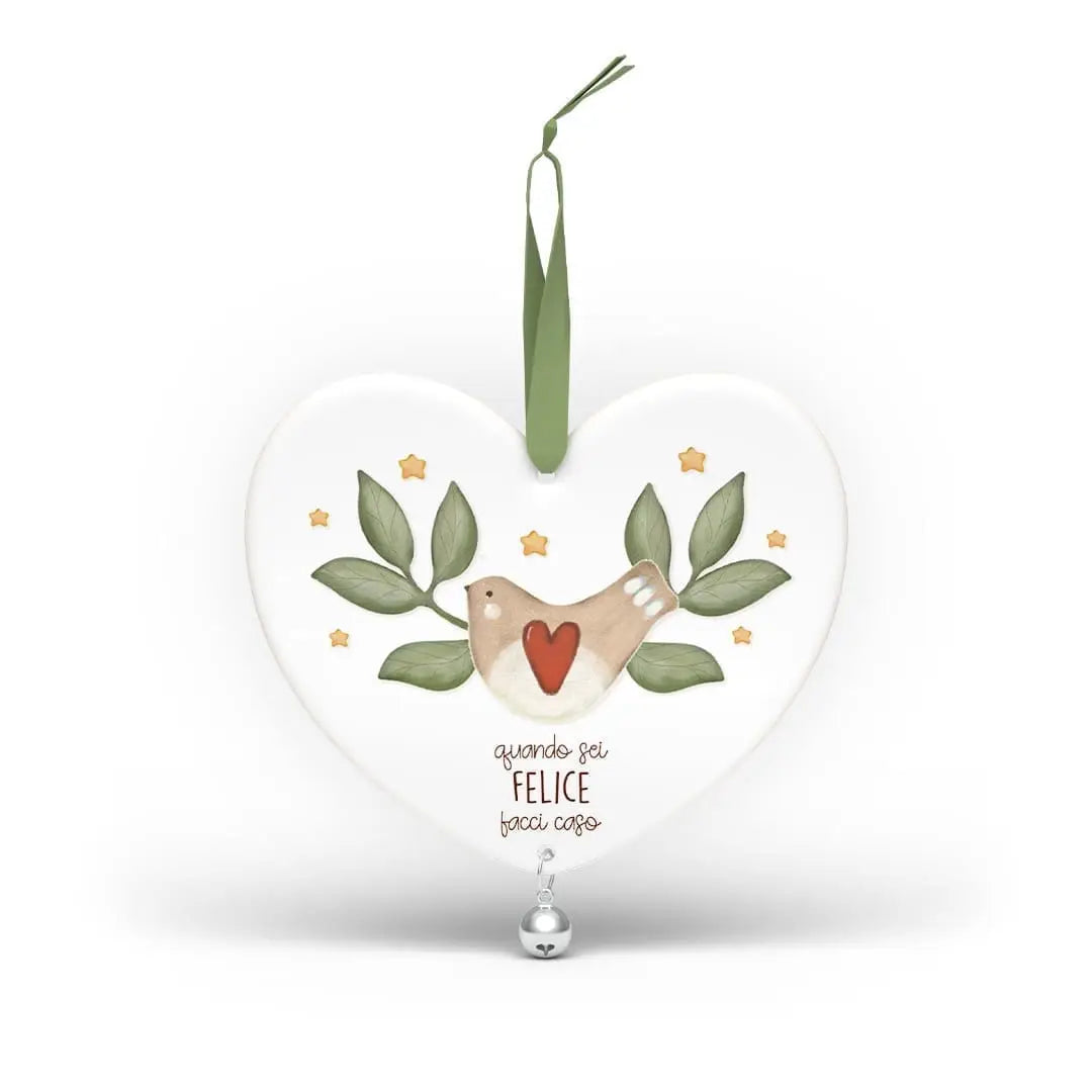 CUORE DECORATIVO IN LEGNO LACCATO