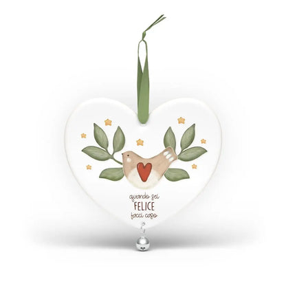 CUORE DECORATIVO IN LEGNO LACCATO