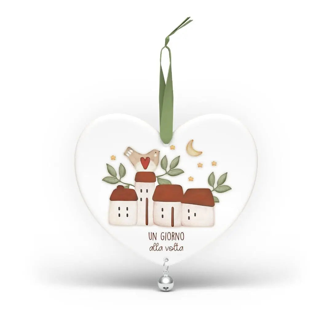 CUORE DECORATIVO IN LEGNO LACCATO
