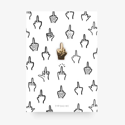 CARTOLINA DI AUGURI CON SPILLA