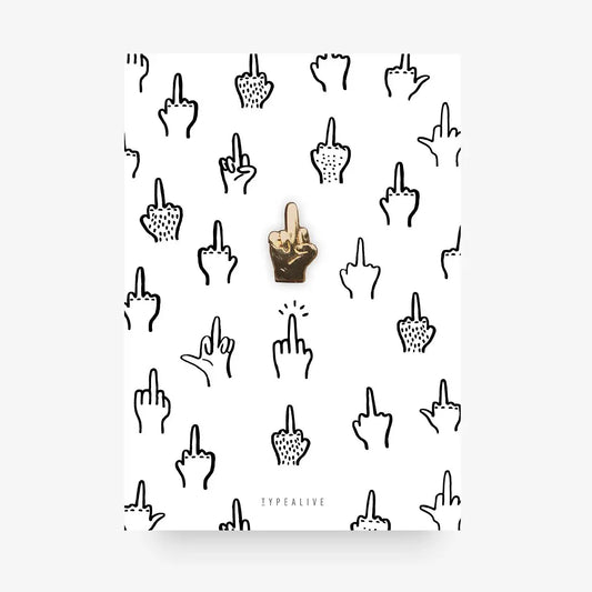 CARTOLINA DI AUGURI CON SPILLA