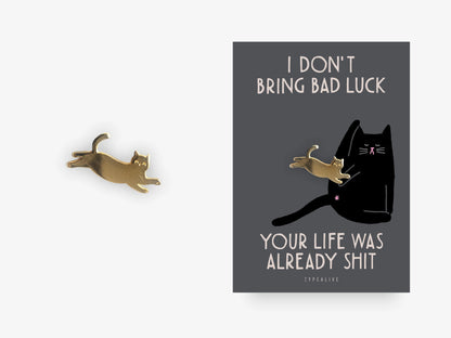 CARTOLINA DI AUGURI CON SPILLA