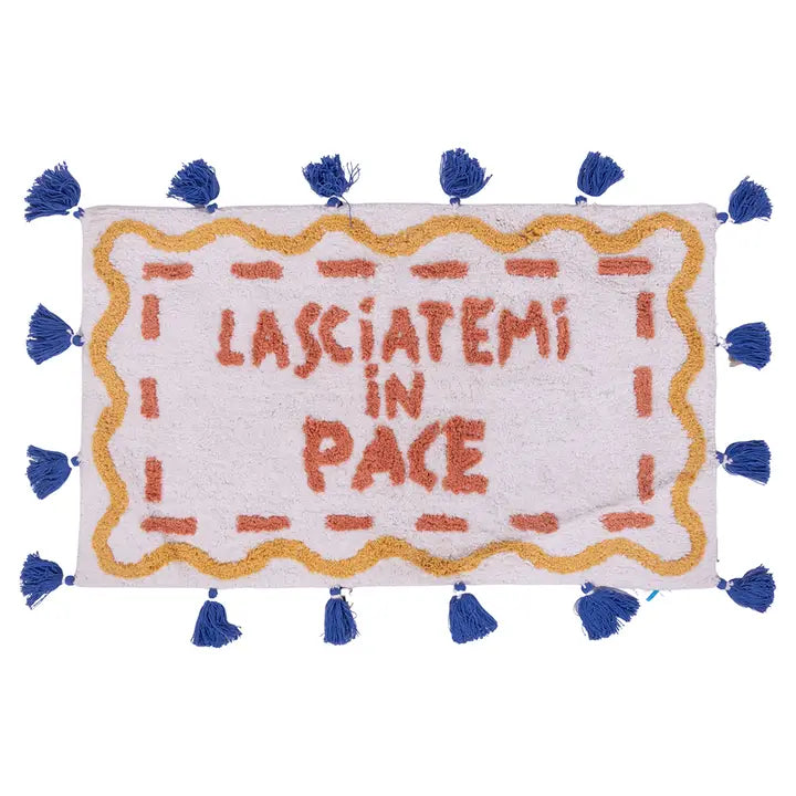TAPPETINO BAGNO LASCIATEMI IN PACE