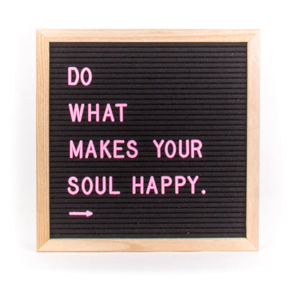 LETTER BOARD NERA E ROSA