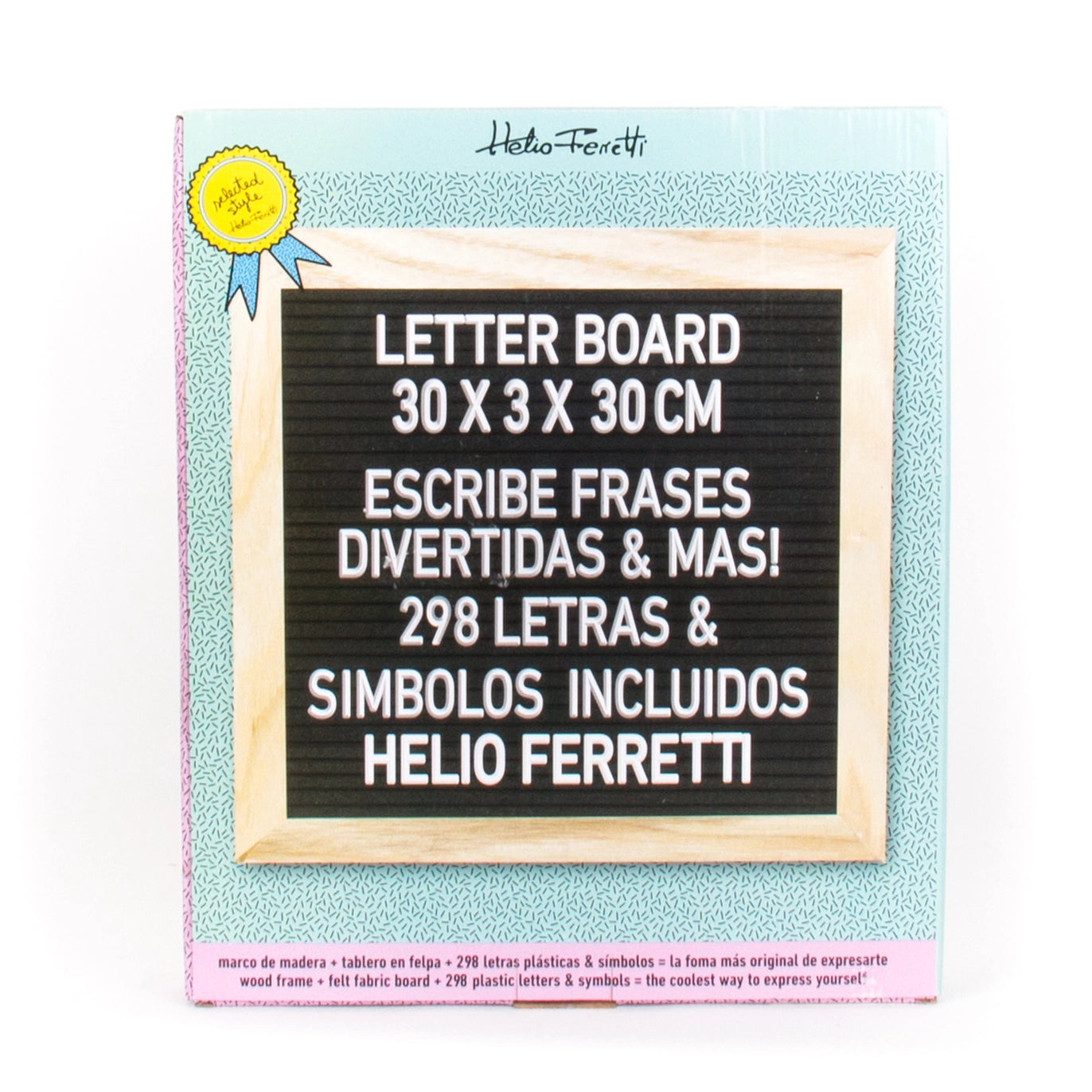 LETTER BOARD NERA E ROSA