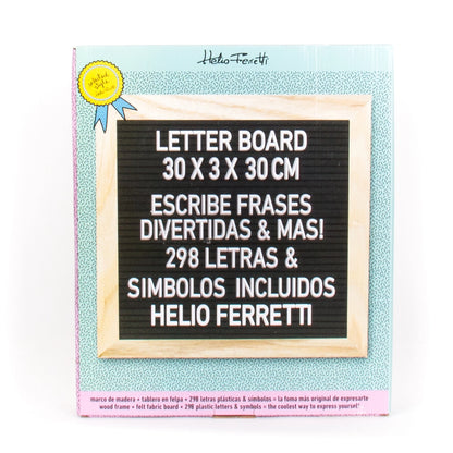 LETTER BOARD NERA E ROSA
