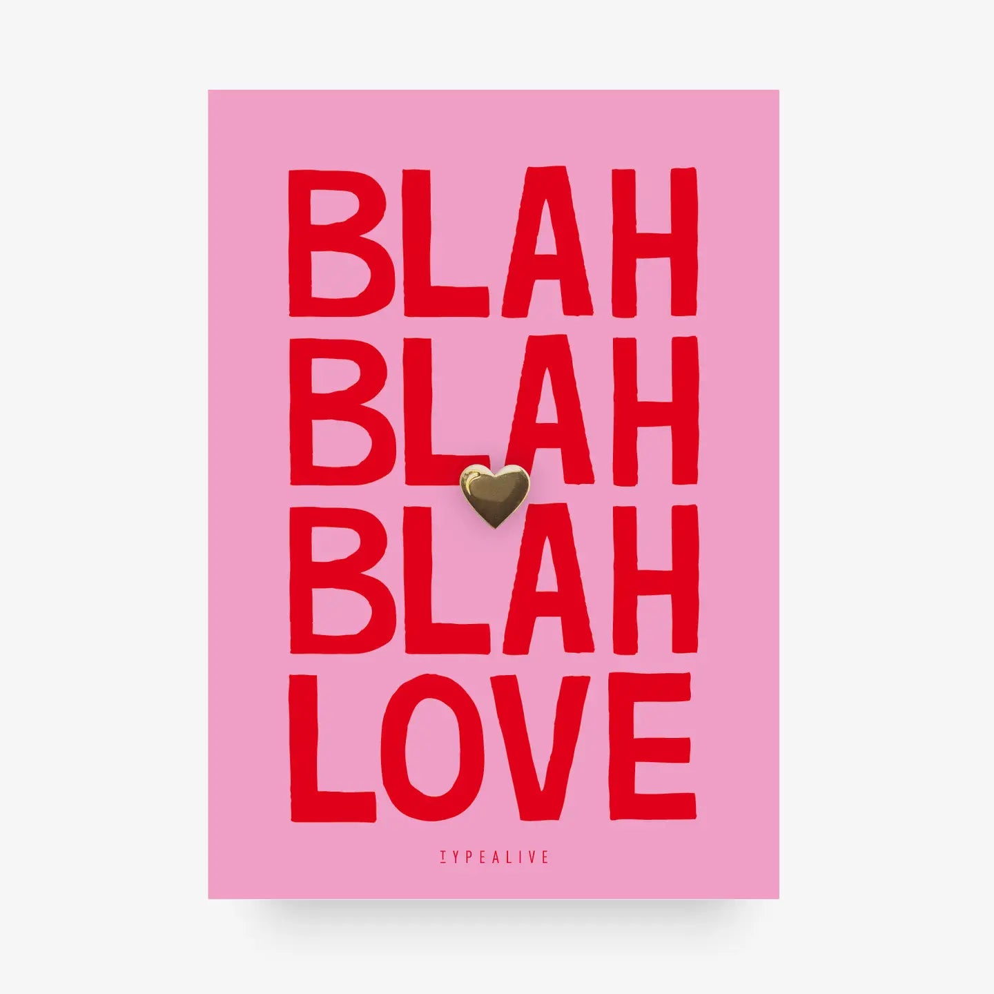 CARTOLINA DI AUGURI CON SPILLA