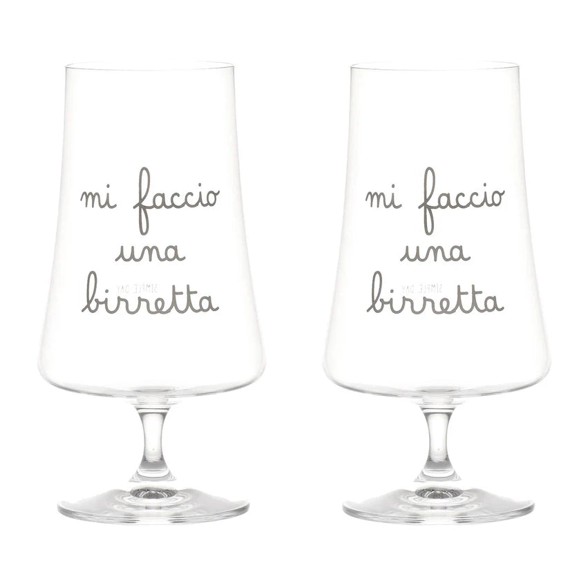 SIMPLE DAY - CALICI BIRRA CON SCRITTA