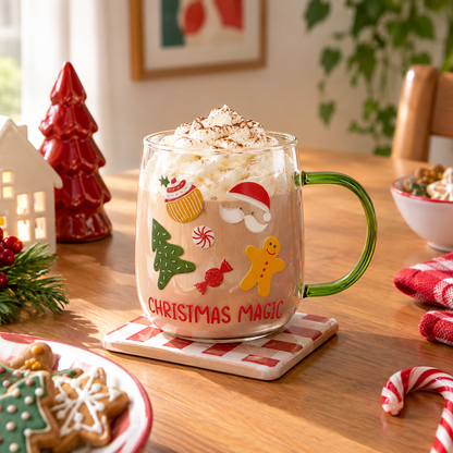 GIFT BOX NATALE | TAZZA PER LA COLAZIONE CON BISCOTTI