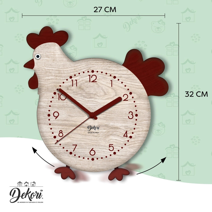 Orologio Gallina con zampe a pendolo