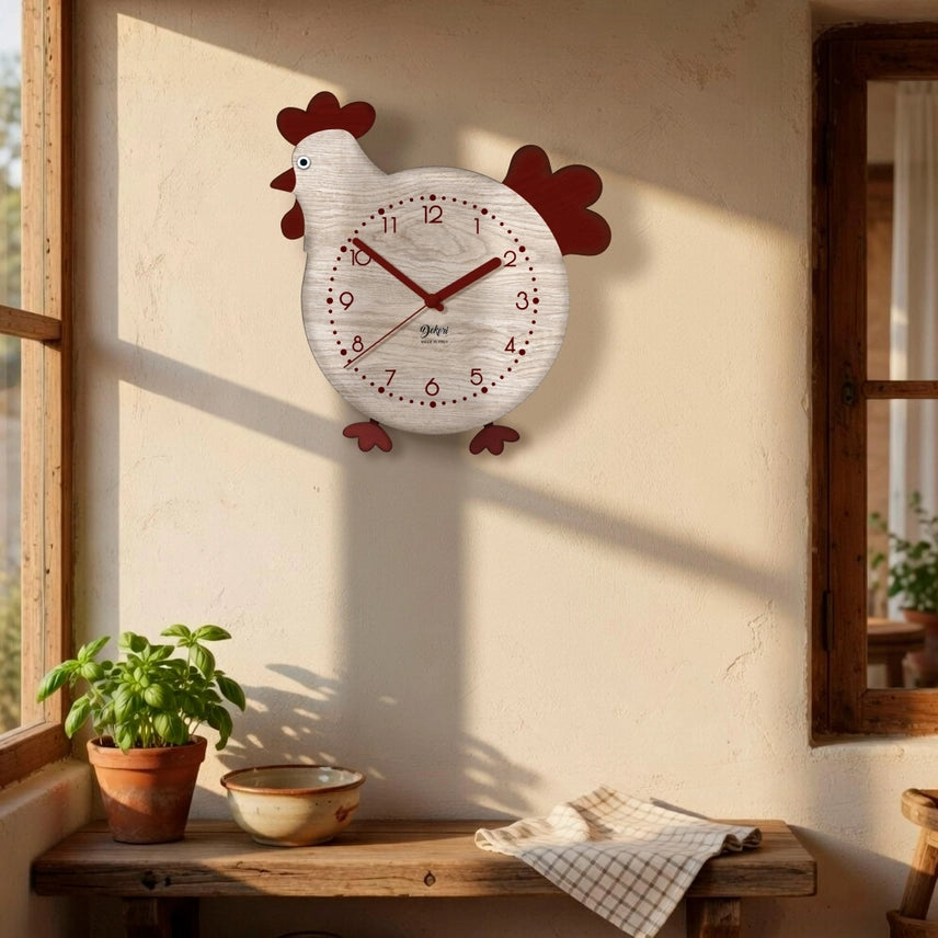 Orologio Gallina con zampe a pendolo