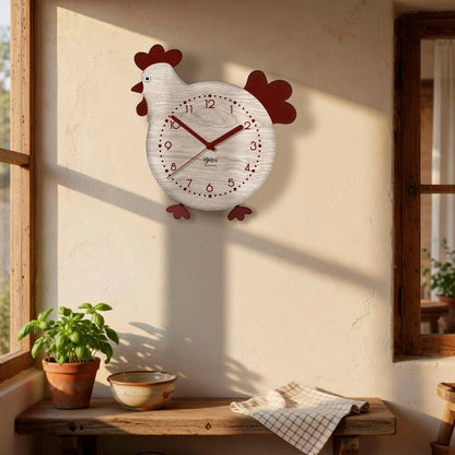 Orologio Gallina con zampe a pendolo