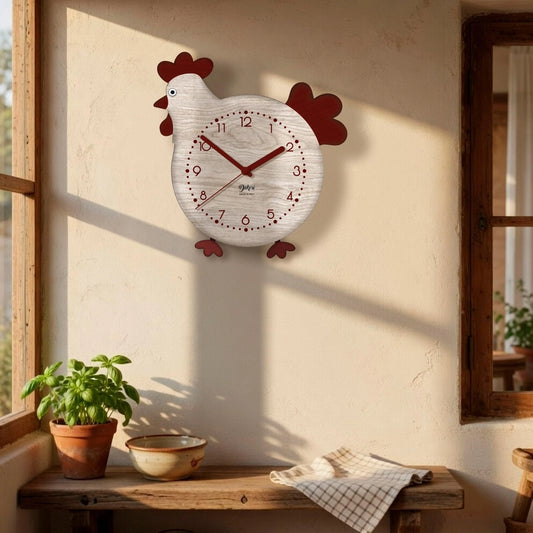 Orologio Gallina con zampe a pendolo