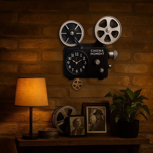Orologio a pendolo Vintage Style a forma di proiettore