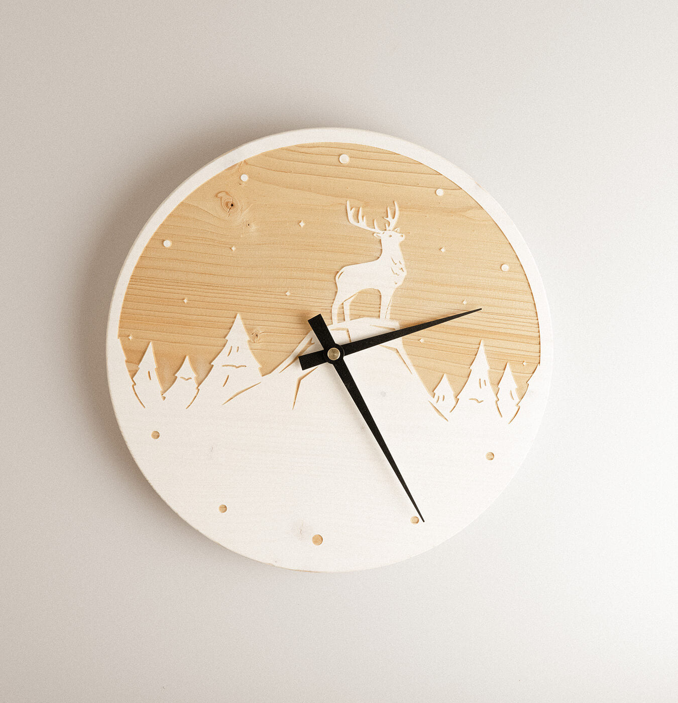 OROLOGIO NATURA IN LEGNO DI ABETE