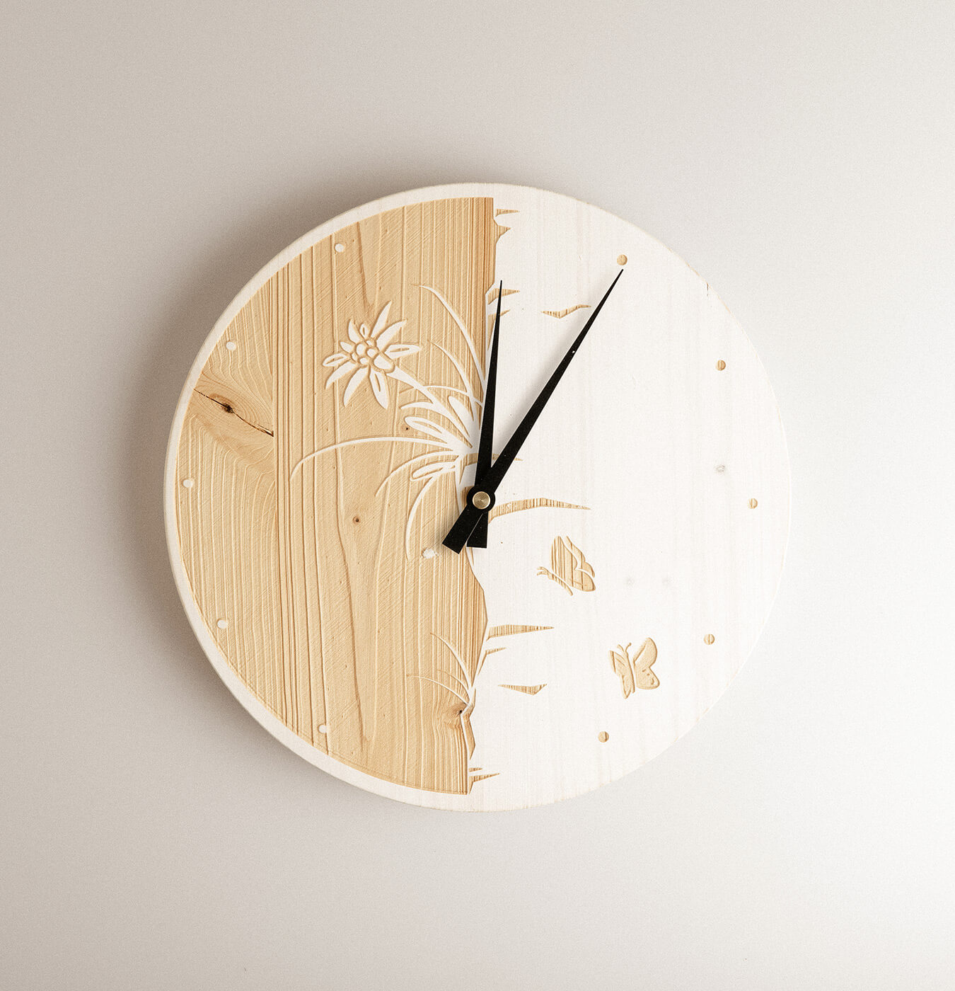 OROLOGIO NATURA IN LEGNO DI ABETE