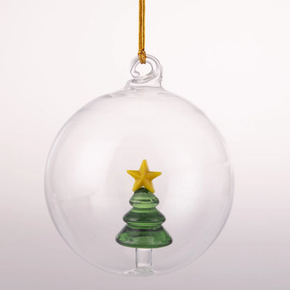 PALLINA IN VETRO CON PERSONAGGI