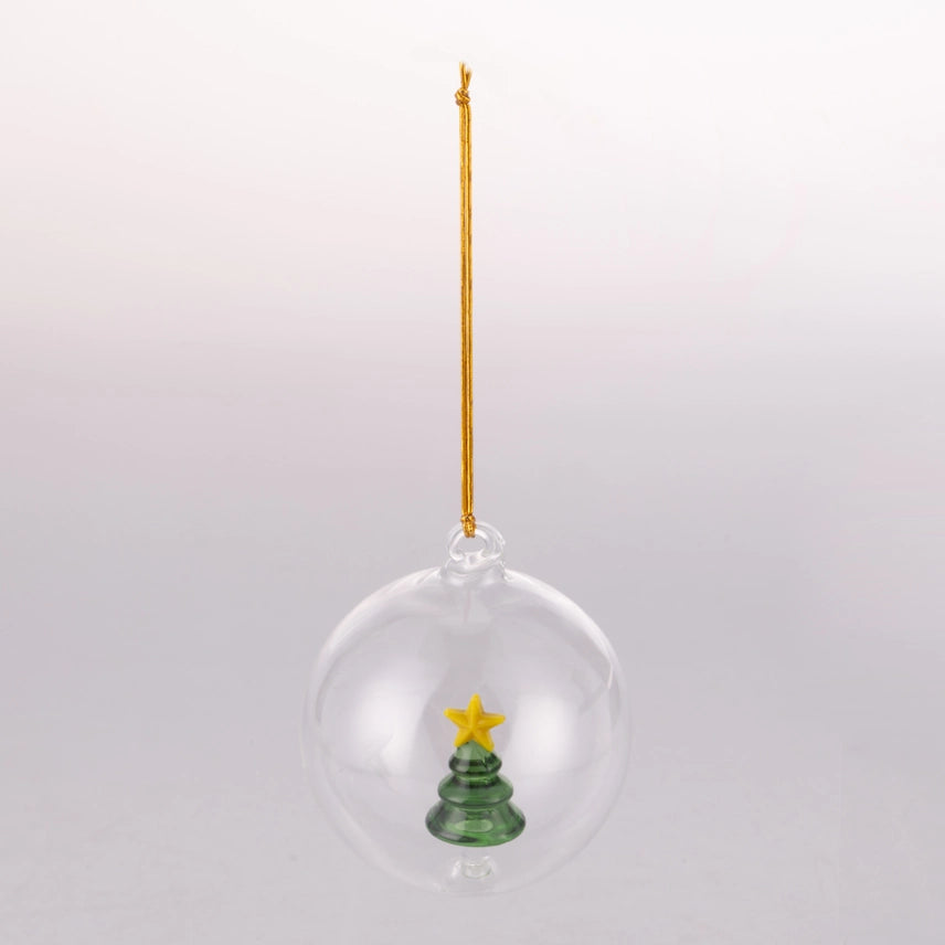 PALLINA IN VETRO CON PERSONAGGI