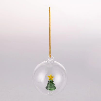 PALLINA IN VETRO CON PERSONAGGI