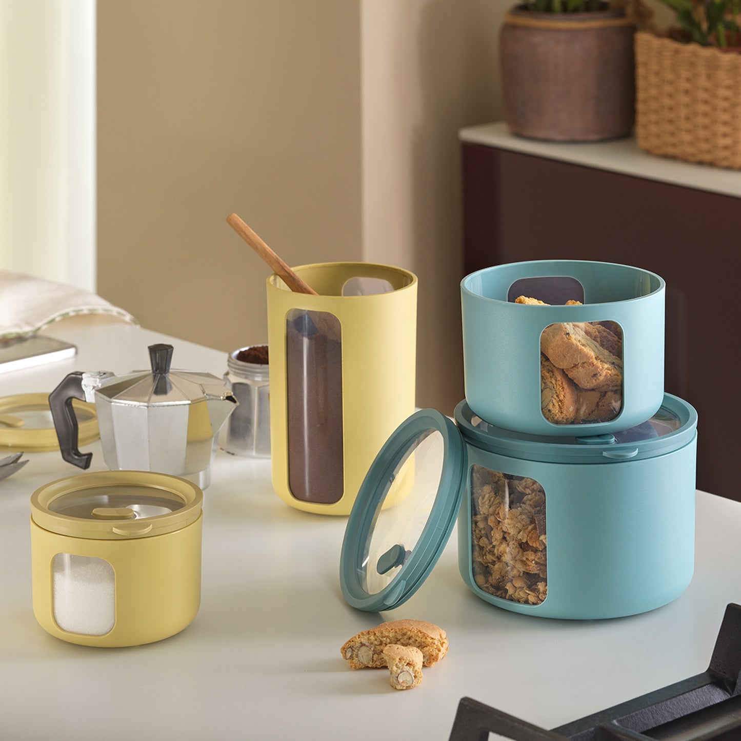 CONTENITORE PEEK BOX TONDO CON COPERCHIO ERMETICO