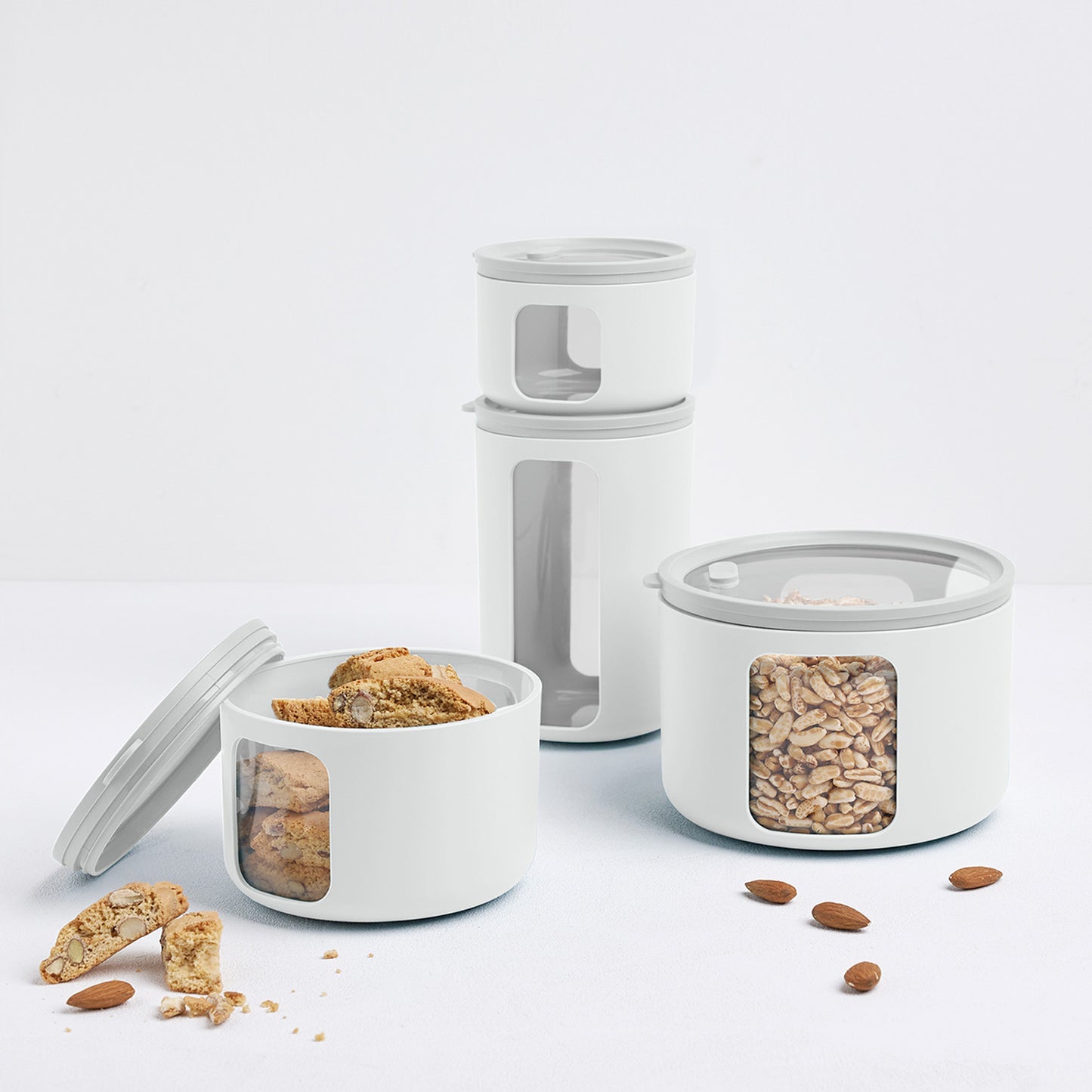 CONTENITORE PEEK BOX TONDO CON COPERCHIO ERMETICO