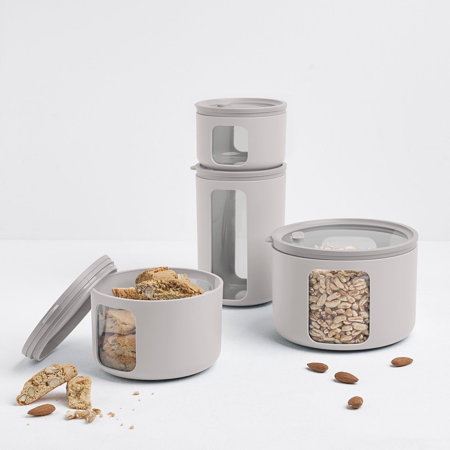 CONTENITORE PEEK BOX TONDO CON COPERCHIO ERMETICO